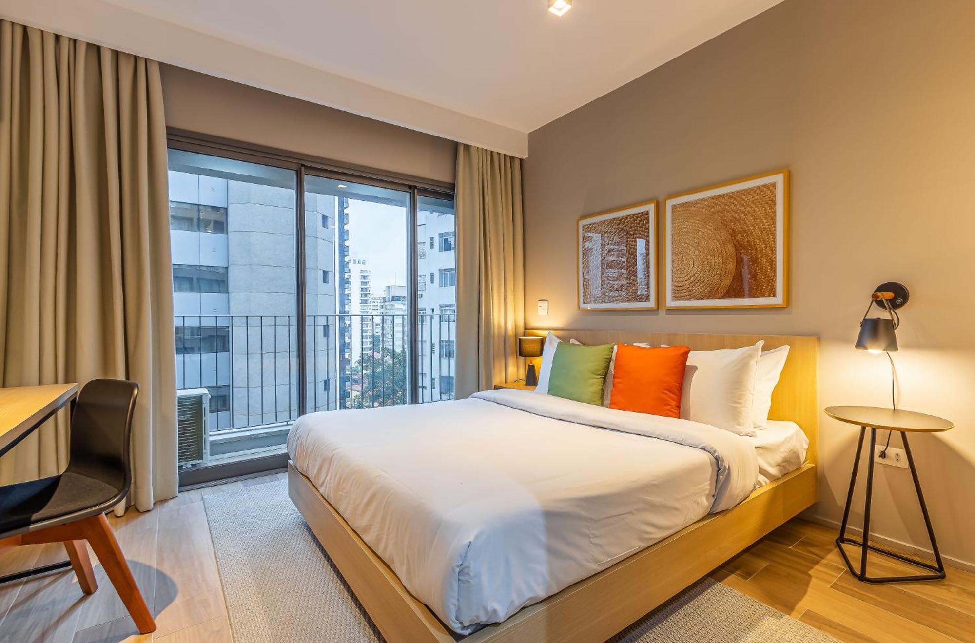 Apartamentos Proximos Ao Masp E A Metros Da Estacao Consolacao E Avenida Paulista - Next Haddock São Paulo Pokoj fotografie