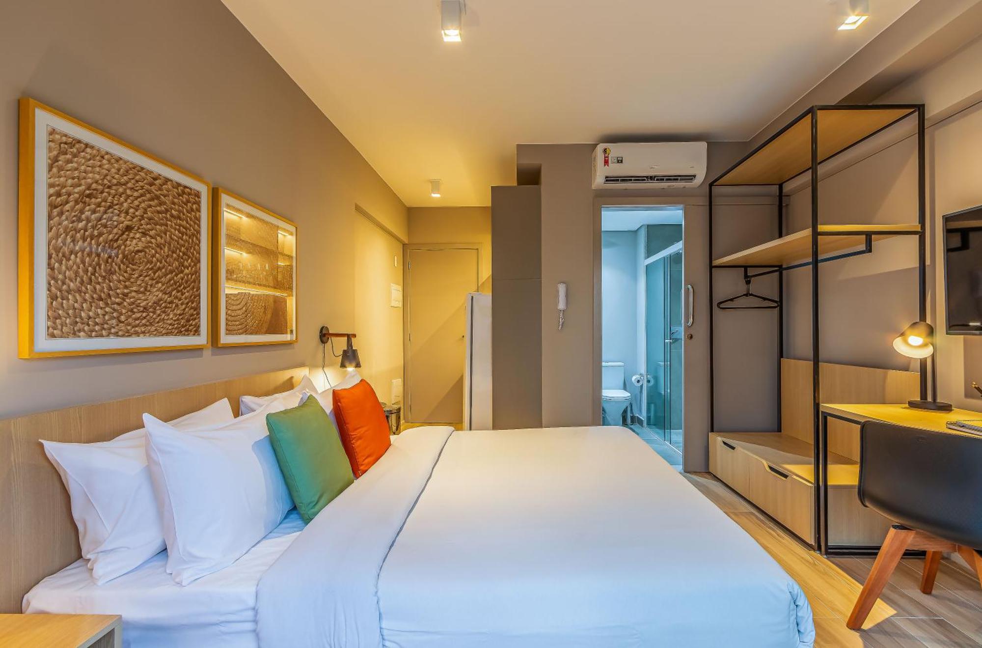 Apartamentos Proximos Ao Masp E A Metros Da Estacao Consolacao E Avenida Paulista - Next Haddock São Paulo Pokoj fotografie